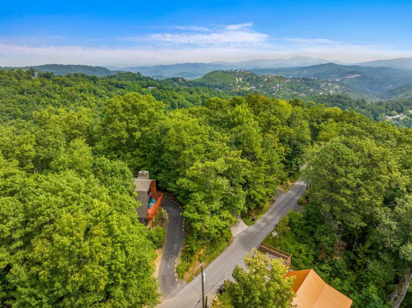 Treetops Chalet - 3Bd/2Bt Boutique Cabin W/Mt Leconte Views In גטלינבורג מראה חיצוני תמונה